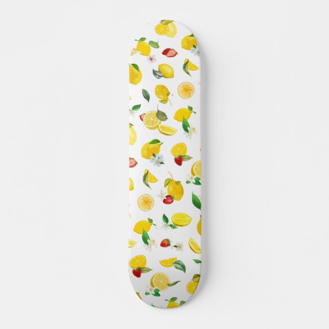 Skateboard Citron et fraise 2 (Devant)