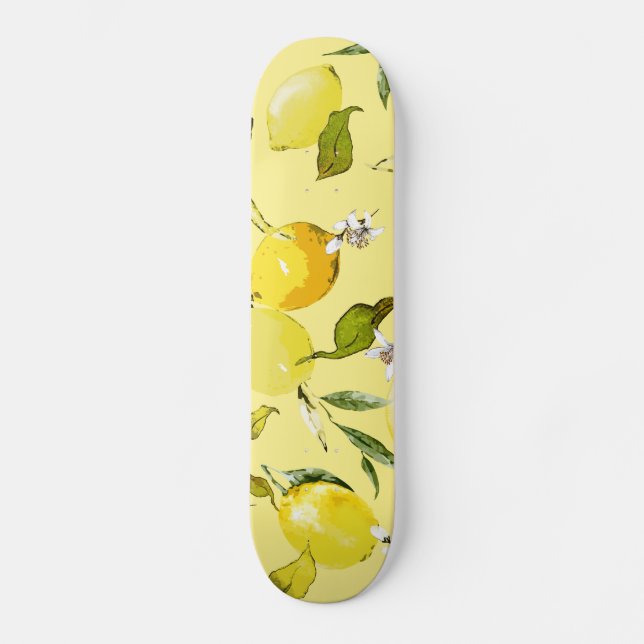 Skateboard citrons aquarelle 15 (Recto)