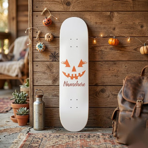 Skateboard Citrouille personnalisée Jack O Lantern Halloween 