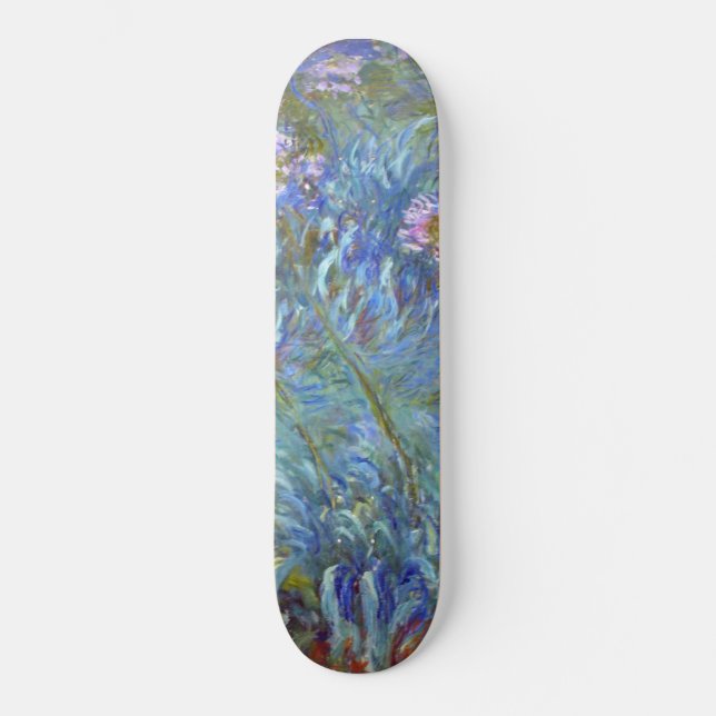 Skateboard Claude Monet Agapanthus Fine Art Floral GalleryHD  (Recto)
