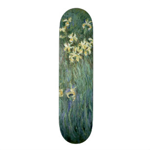 Skateboard Claude Monet les iris jaunes