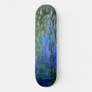 Skateboard Claude Monet - Lys d'eau avec saule plumant