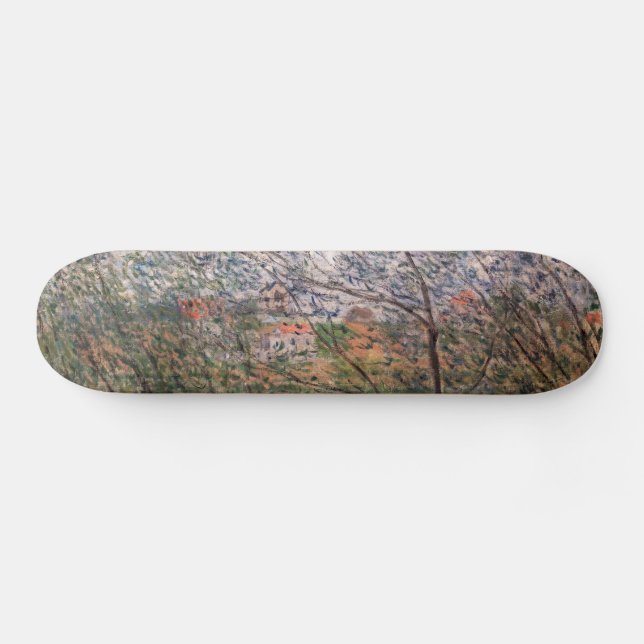 Skateboard Claude Monet - Printemps à travers les branches (Horz)