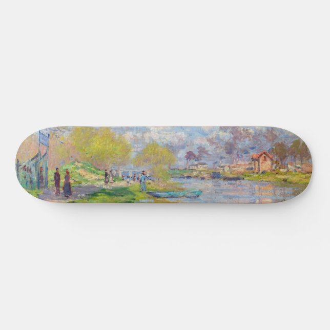 Skateboard Claude Monet - Printemps de la Seine (Horz)