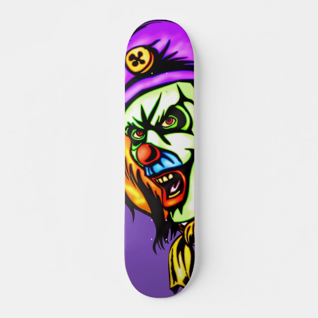 Skateboard Clown mauvais mortel (Devant)