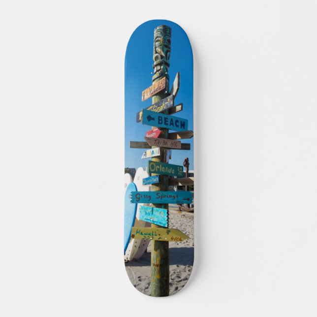 Skateboard Cocoa Beach Totem Tiki (Devant)