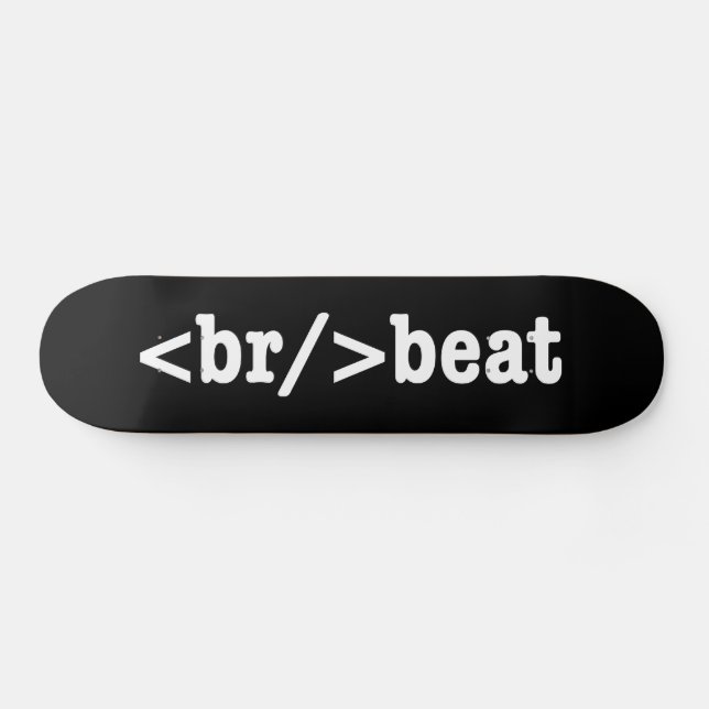 Skateboard code HTML breakbeat (Horz)