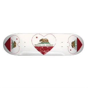 Skateboard coeur de parc de Monterey de drapeau de la