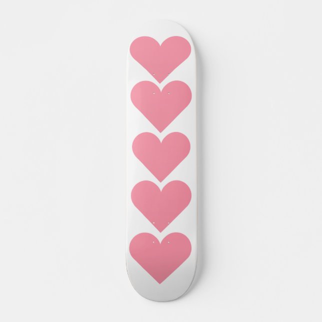 Skateboard Coeur rose Skatebaord (Devant)