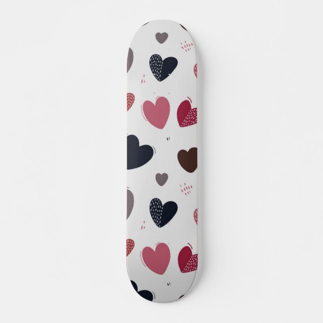 Skateboard Coeurs 3 (Devant)
