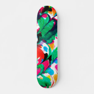 Skateboard Coeurs colorés