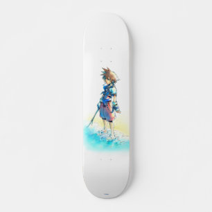 Skateboard Coeurs royaux   Aquarelle Sora On Beach