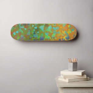 Skateboard Coeurs tombants Orange