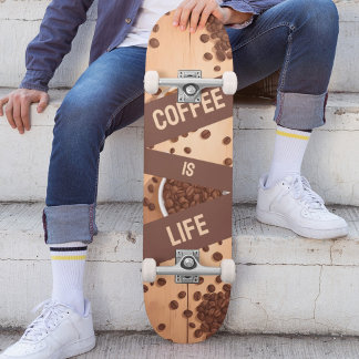 Skateboard Coffee is Life - Beans on a table