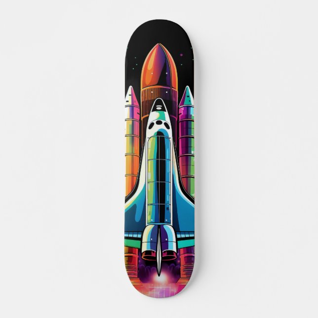 Skateboard Cohete launched into space (Front)