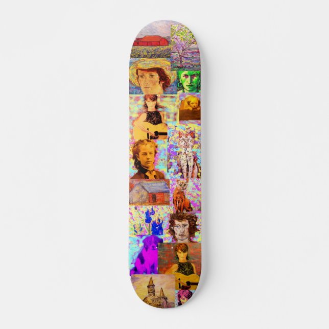 Skateboard collage d'art de bruit (Devant)