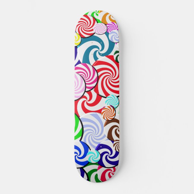 Skateboard - Collage de bonbons (Recto)
