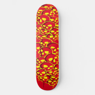 Skateboard Colonne De Graffiti De Crânes