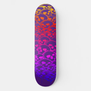 Skateboard Colonne De Graffiti De Crânes