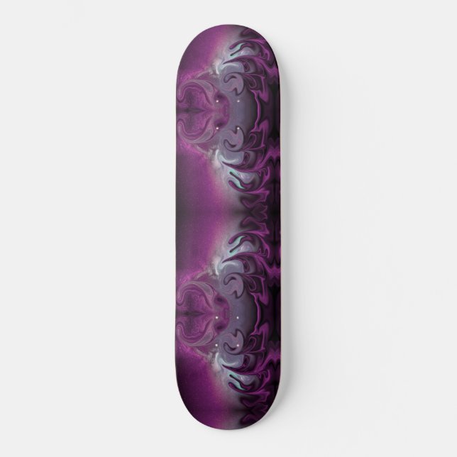 Skateboard color morado remolino (Recto)