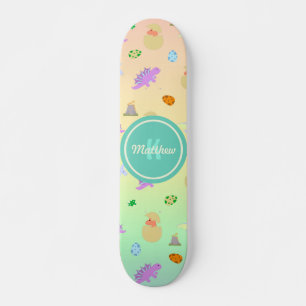 Skateboard Coloré Arc-en-ciel Dinosaur Oeufs Enfants Garçons
