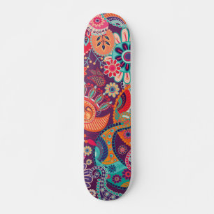 Skateboard Coloré Floral Fille Motif Cool tendance