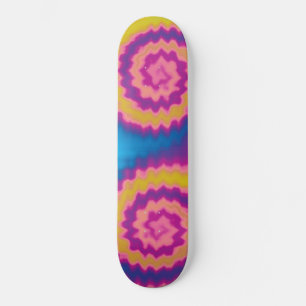 Skateboard Coloré super funky rétro tie motif de teinture