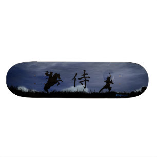 Skateboard Combat en duel de samouraïs