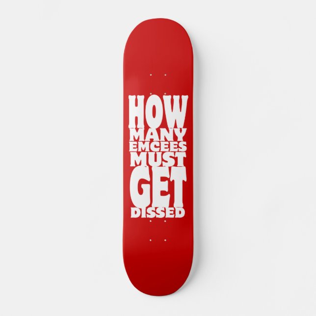 Skateboard Combien D'Écés Doivent Être Dissous (Recto)