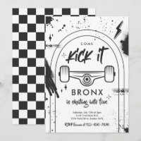 Skateboard Come Kick It Urban Sport Birthday Party