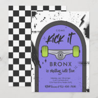 Skateboard Come Kick It Urban Sport Birthday Party