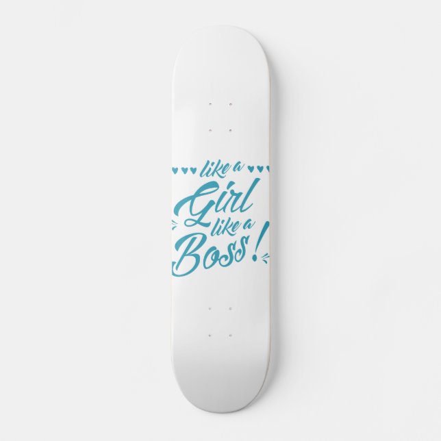 Skateboard Comme une fille, comme un pont de patinage (Recto)