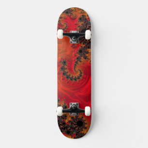Skateboard Commission de patinage sur le feu et la beauté