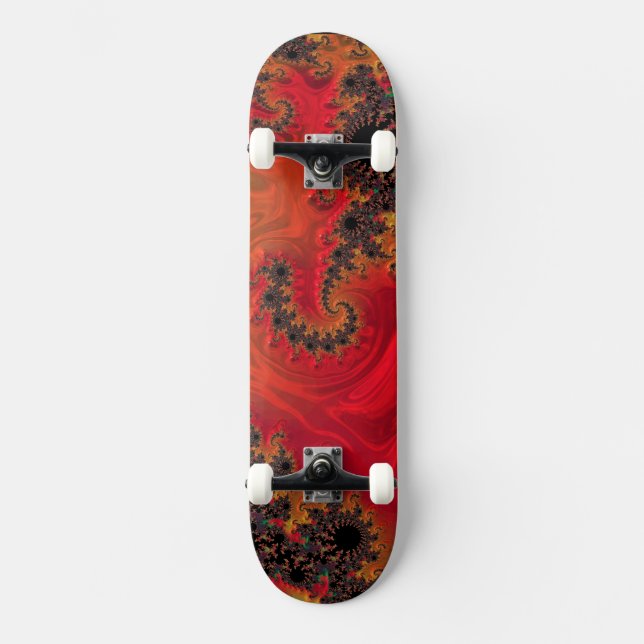 Skateboard Commission de patinage sur le feu et la beauté (Recto)