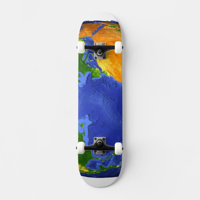Skateboard Complétez La Terre Avec Des Données Topographiques (Recto)