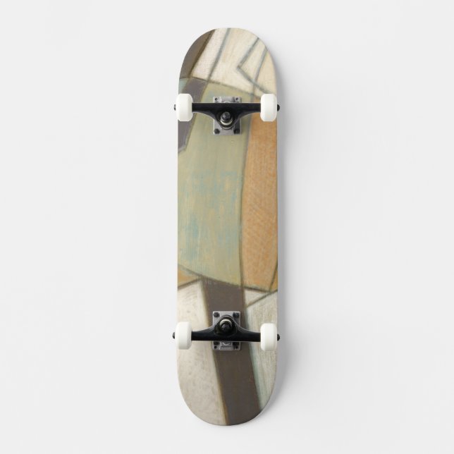 Skateboard Composition Abstraite avec des couleurs bouchées (Recto)