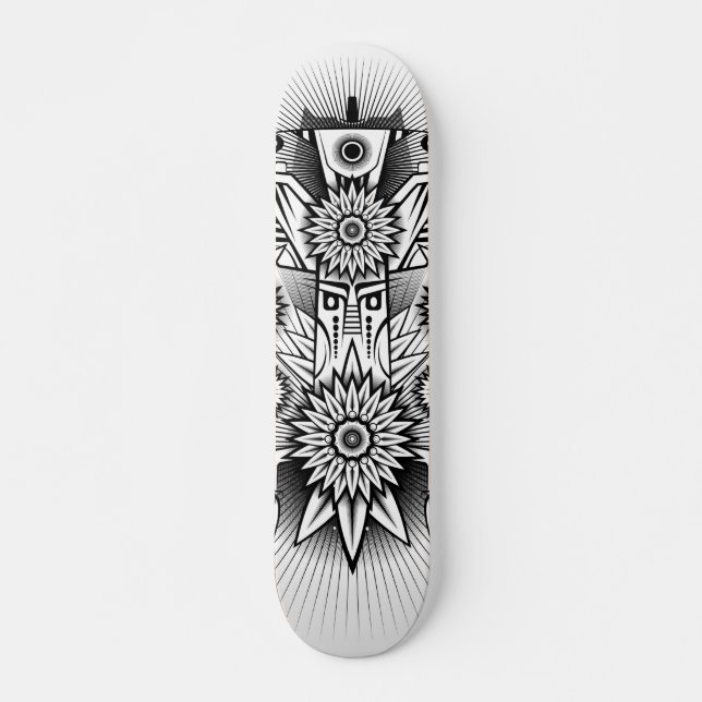 Skateboard Conception artistique tribale (Devant)