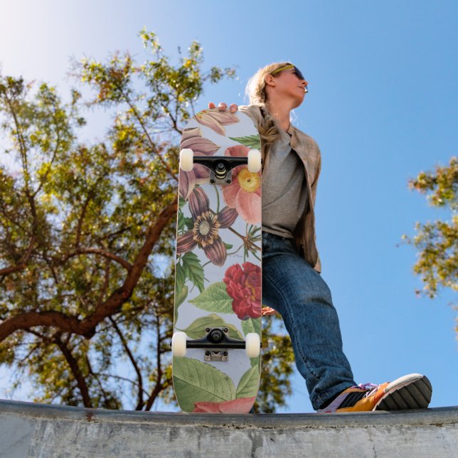 Skateboard Conception botanique vintage (Extérieur 1)