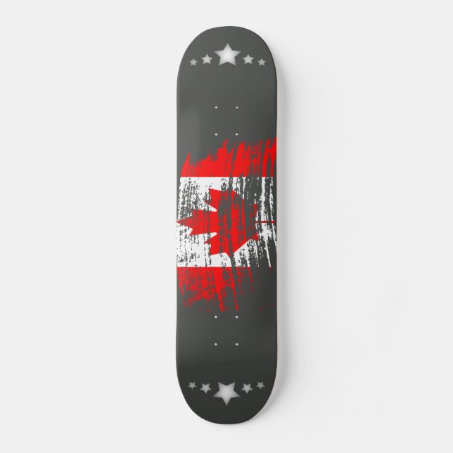 Skateboard Conception canadienne fraîche de drapeau (Recto)
