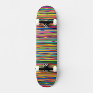 Skateboard Conception de bandes abstraites colorées pour le v