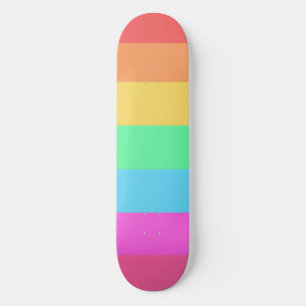 Skateboard Conception de bandes de couleurs arc-en-ciel paste