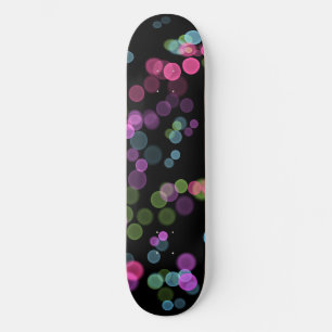 Skateboard Conception de bulle abstraite verte bleue rose vio