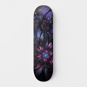 Skateboard Conception de fleur fractale abstraite.