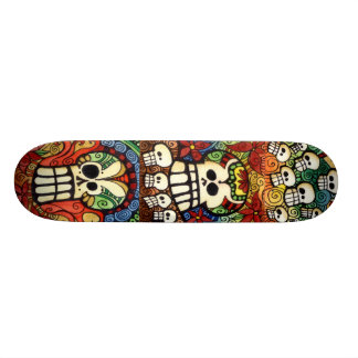 Skateboard Conception de planche à roulettes de crânes de