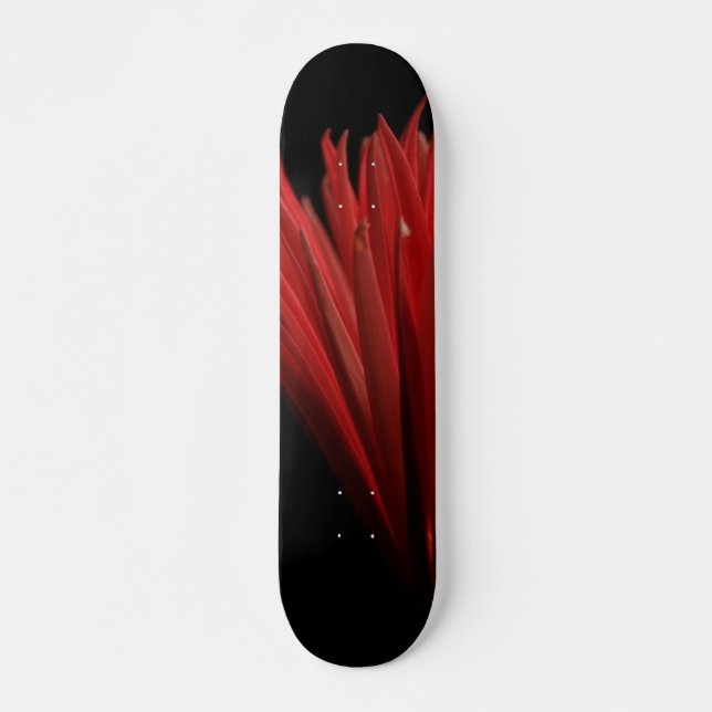 Skateboard Conception de rouge et de noir (Devant)