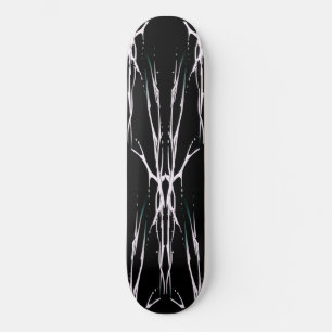 Skateboard Conception de tatouage tribal crâne de cerf - blan