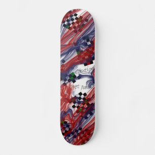 Skateboard Conception fraîche et belle de peinture humide de