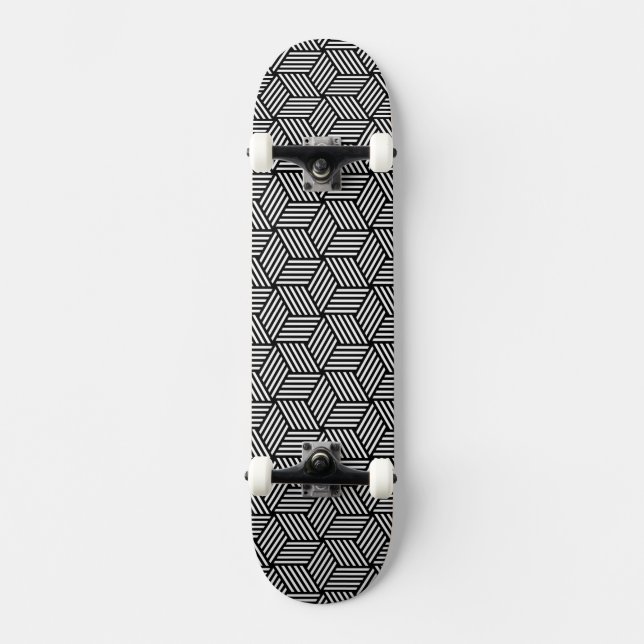 Skateboard Conception géométrique d'art de motif (Recto)