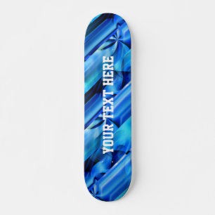 Skateboard Conception graphique sans couture - noir bleu I