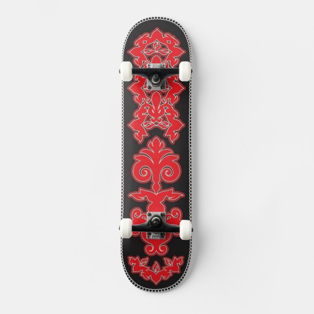 Skateboard Conception tribale de patin de hibou (Recto)